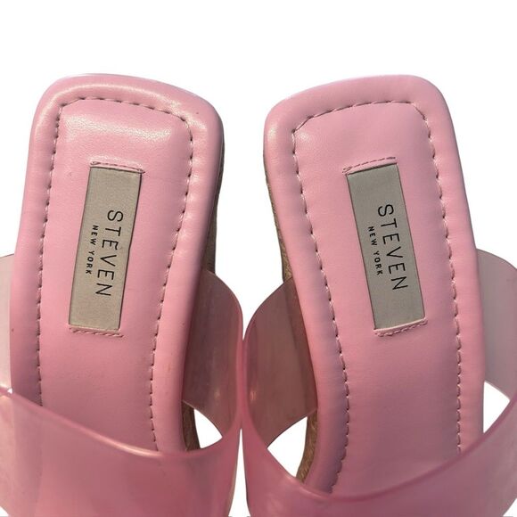 Steven New York Womens 9.5 Malaya Espadrille Sandal Pastel Pink Bratz Barbie Y2K - Picture 5 of 8
